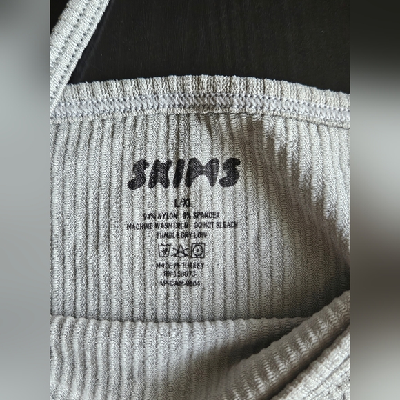 Skims Ribbed Sleep Tank Top in Sea Haze Size L/ XL NWT - Picture 5 of 6